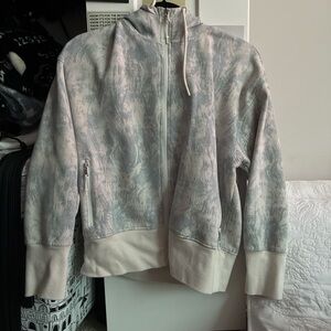 Old Navy Women's Gray and Cream Bomber Jacket